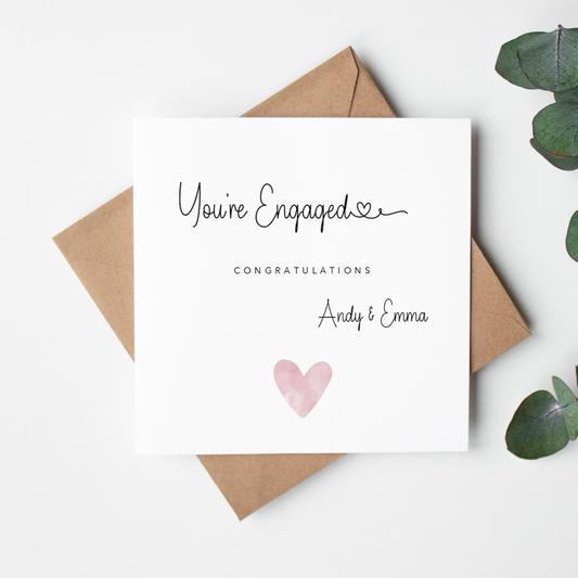 'You're Engaged' Personalised Engagement Card
