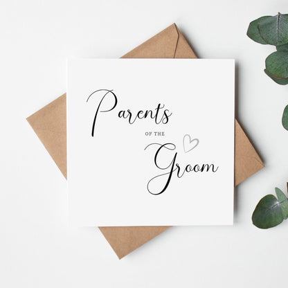Parents of the Groom Card