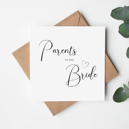 Parents of the Bride Card