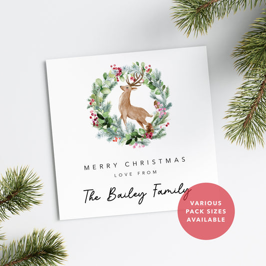 Reindeer Pack of Christmas Cards